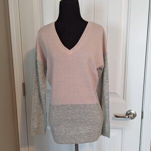 NWOT Venus Pink and Grey Sweater